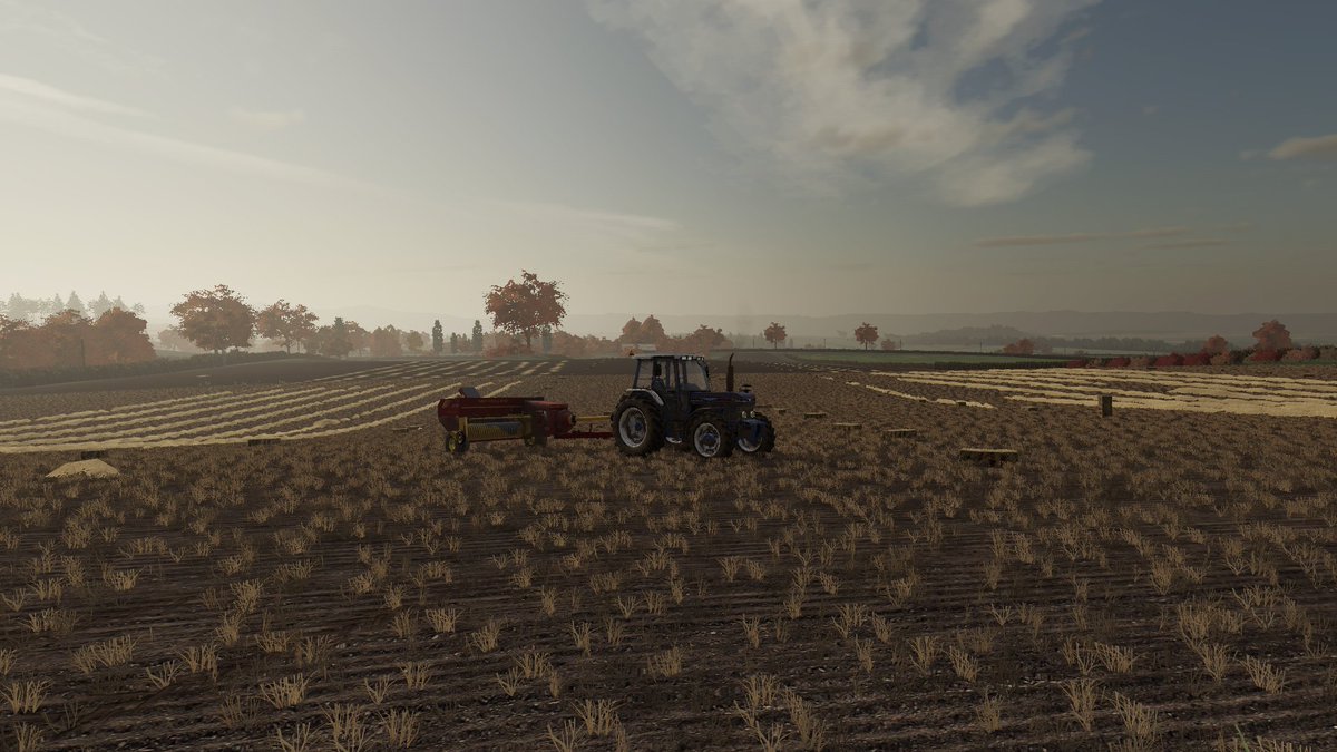 FarmingNomad's tweet photo. Straw baling finished for the year! Time to tidy up the kit https://t.co/bOWJn6JIXf