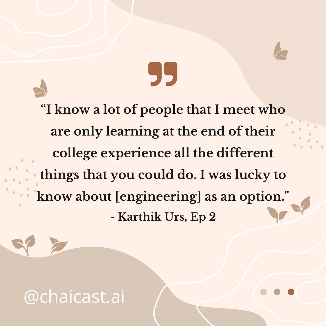 chAIcast's tweet photo. Have you listened to our episode with roboticist Karthik Urs? Here's what he had to say about space robotics, experiencing education in the US as a South Asian, and advice for aspiring roboticists &amp; engineers. Go to the link in our bio to listen to Episode 2! https://t.co/hAGBvdVFTA