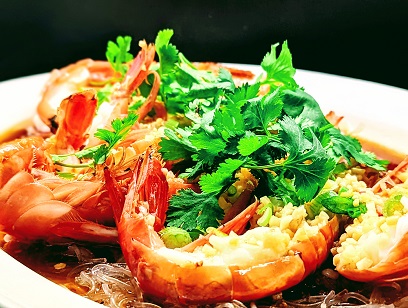 joyfullv's tweet image. 蒜蓉粉絲蒸珊瑚蝦  | Santa Barbara Spot Prawns #LasVegas #ChineseFood #Seafood