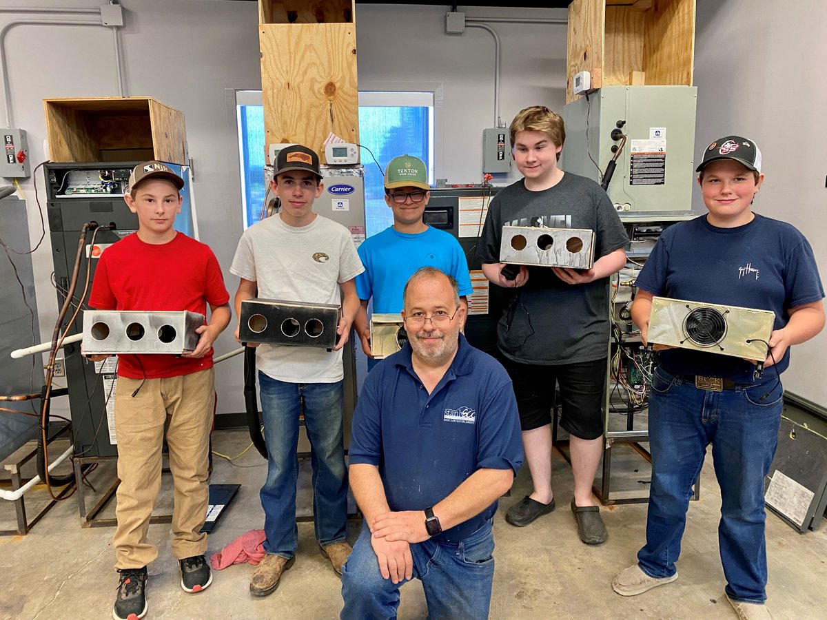 Campers from our Summers @ SCC Trades Camp I made personal air conditioners this week…Literally, how “cool” is that?!?!