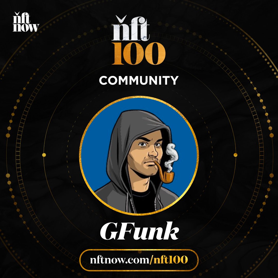Gfunkera86's tweet photo. Thanks so much to @nftnow for my selection to the NFT100 Community. Its truly an honor to stand alongside all these awesome people 🙏

Leaving NY feeling more motivated than ever. https://t.co/fy3WYQ4Qrk