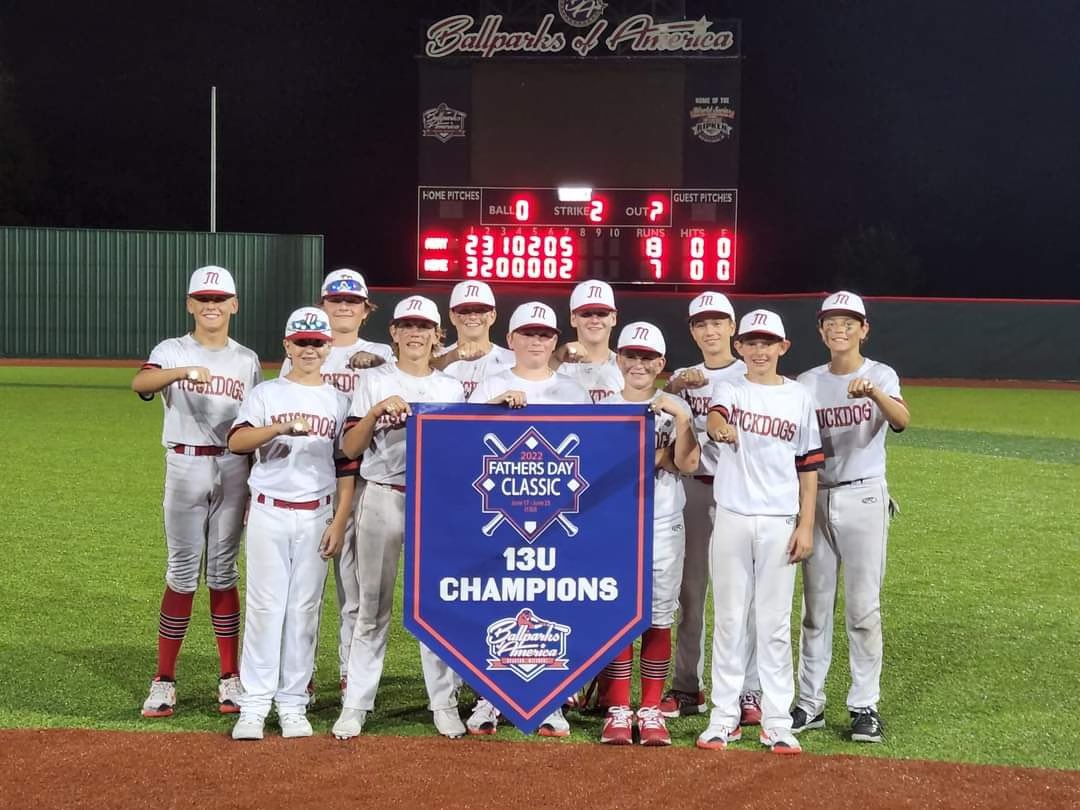 MBCages's tweet photo. Big congrats to the 13u Muckdogs who won the National Fathers Day Classic tourney late last night down in Branson, MO. Huge victory for the MBC Muckdogs and for the state of Michigan! Keep stackin wins boys!!Well done! #GoMuckdogs #MBCMuckdogs 
@Jenkins75Joe @MikeMaciag1 https://t.co/pkOaxGL2oP