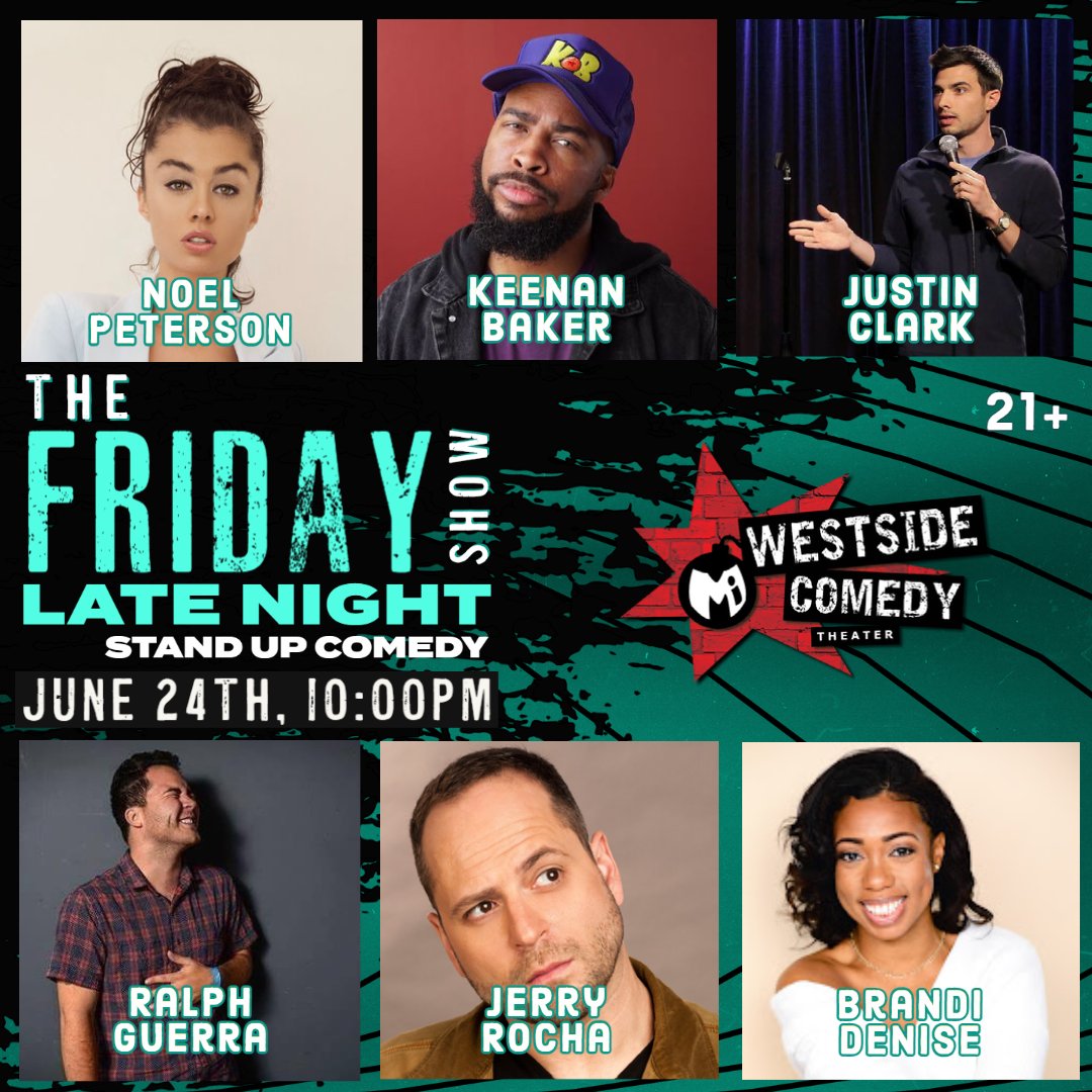 Start your weekend with comedy! Stand-up shows at 8pm and 10pm. NO DRINK MINIMUM! 🎟 Tickets at westsidecomedy.com!

#losangeles #Standup