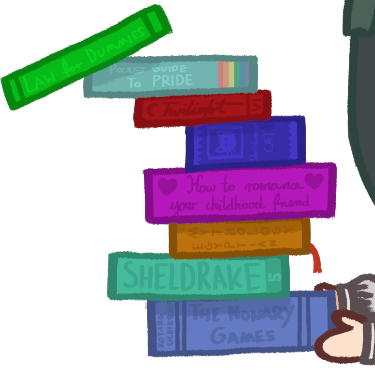 isabeansart's tweet photo. and as a little bonus: close-up of her books! https://t.co/9lsoKhjxYV