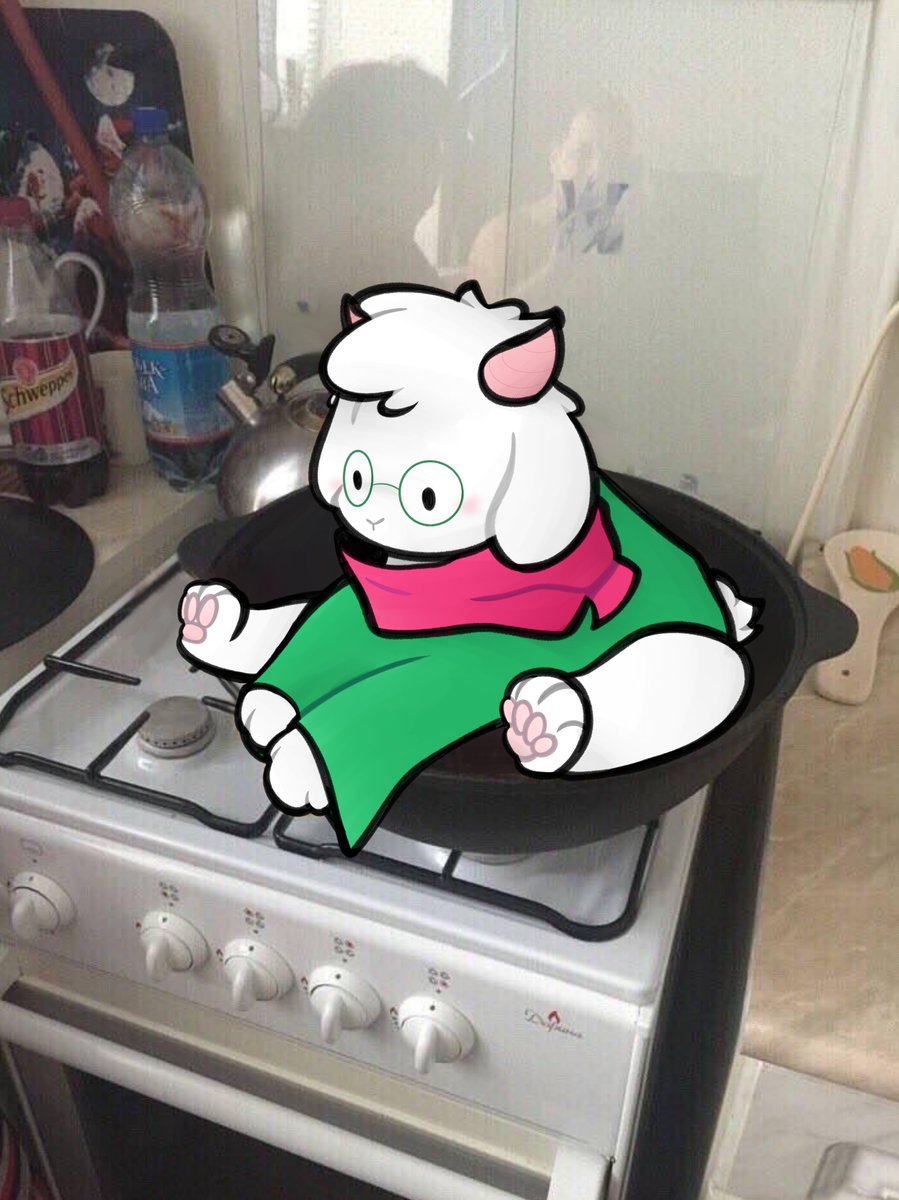 I found this little scrunkly in my kitchen, what do I do? #DELTARUNE #Ralsei