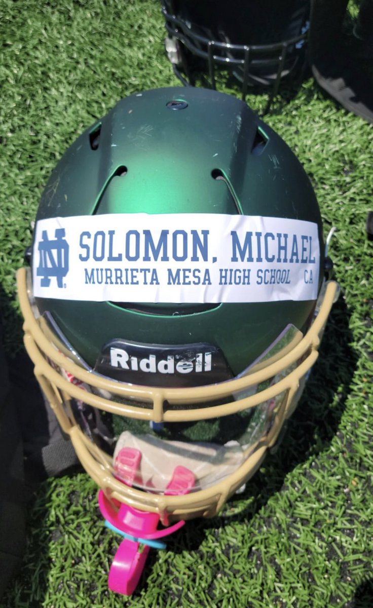 Blessed for the invite and opportunity to attend the camp at Notre Dame! Had a great time, learned a lot, met some great coaches and got to compete with some of the nations best! <a href="/coachdmc/">Deland McCullough</a> <a href="/CoachMoon12/">Mike Moon</a> @coachdrebrown <a href="/ask_oscar/">Oscar B. McBride</a> <a href="/RamsFootball951/">Murrieta Mesa Rams Football</a>