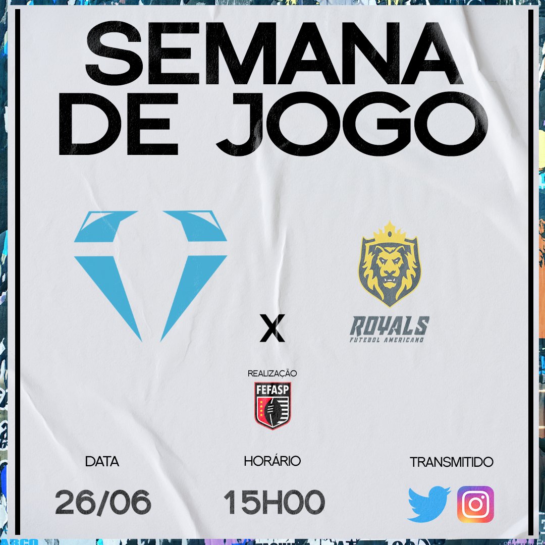 ddiamondfa's tweet photo. Antes tarde do que nunca!

Demorou um pouco pra sair a arte, mas saiu. ESTAMOS NA SEMANA DE JOGO, e temos nosso último compromisso antes da pausa na @fefasp.

Nesse domingo (26/06), enfrentamos o Guarulhos Royals em Itaquera. Nosso time vai em busca do 4-0 pra manter a boa fase. https://t.co/YZ0L9pkm8M