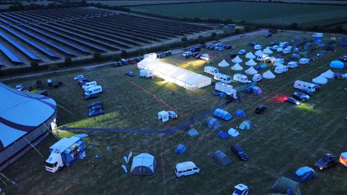 danbthechef's tweet photo. Light display from the big top #TG22 https://t.co/p99srwUOgQ