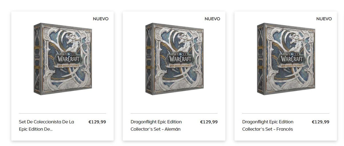 ☹La edición coleccionista de #Dragonflight NO será traducida al castellano☹

Solo tendremos inglés, alemán y francés. En unos días os comentaremos si hay confirmación oficial de que la venta se restringe a, únicamente, la Gear Store.