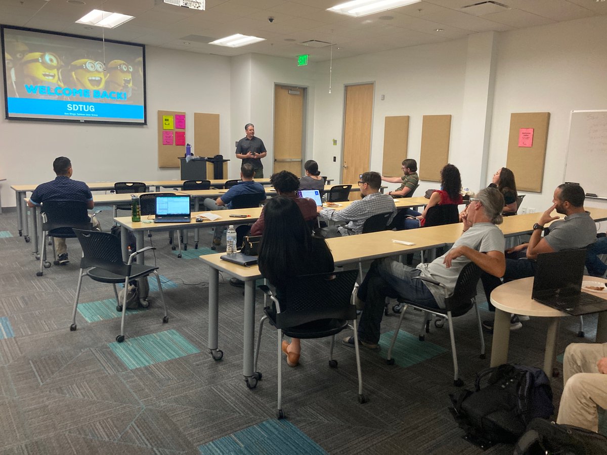 impacsis's tweet image. We did it! The first live SD TUG is complete. Thanks to @sdworkforce for hosting. Approximately 20 people attended and I anticipate this will reignite the #Tableau passion in San Diego. Let's keep the momentum going in August. My big takeaway. I love Tableau Public.