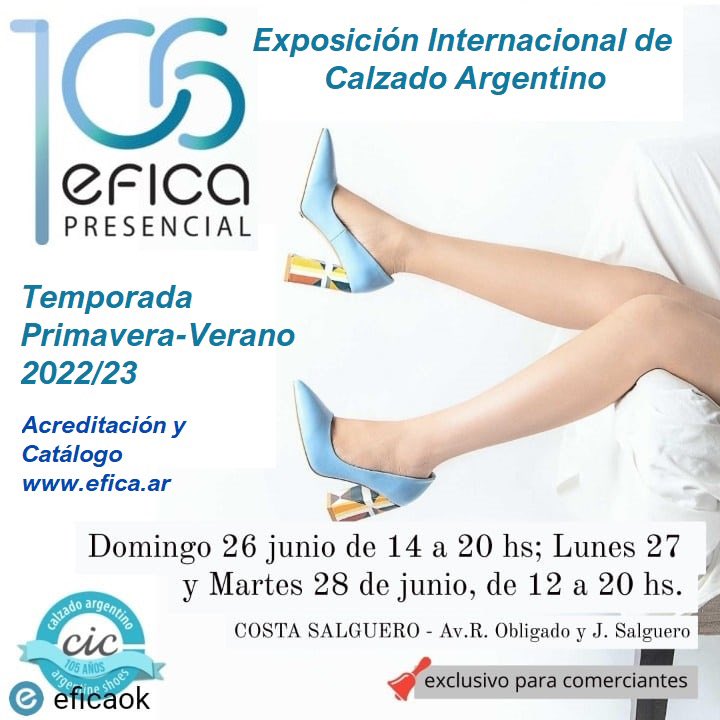 Este domingo empieza EFICA 106. Vení a visitarnos en el Centro Costa Salguero.