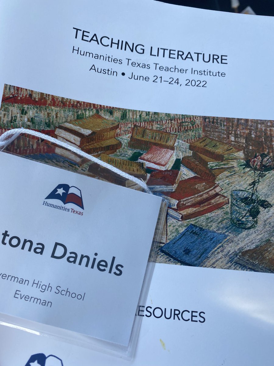 katonadaniels's tweet photo. Spent the last 4 days in Austin at the @humanitiestexas Teaching Literature Teaching Institute! In such a short amount of time, I have learned sooo much. Leaving feeling more confident as a teacher, and excited to apply these things in my classroom. 👩🏽‍🏫 https://t.co/1oUVJzp3Rl