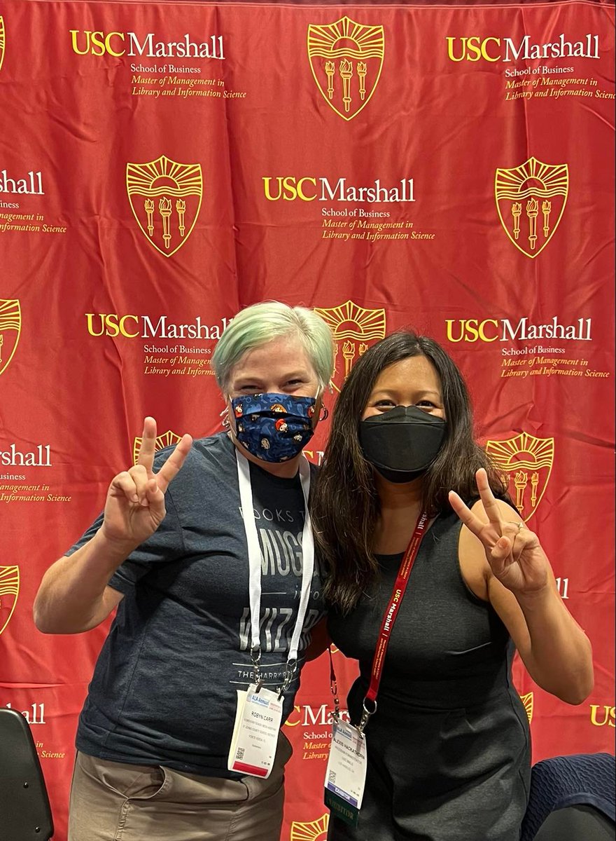 USCMMLIS's tweet photo. We are finally in person @ALALibrary Conference! It's great to see our alumni and professors stop by. #alaac22 #alatogetheragain #uscmmlis #mlis #libraryscience #libraryconference https://t.co/FiZi26Wpyu