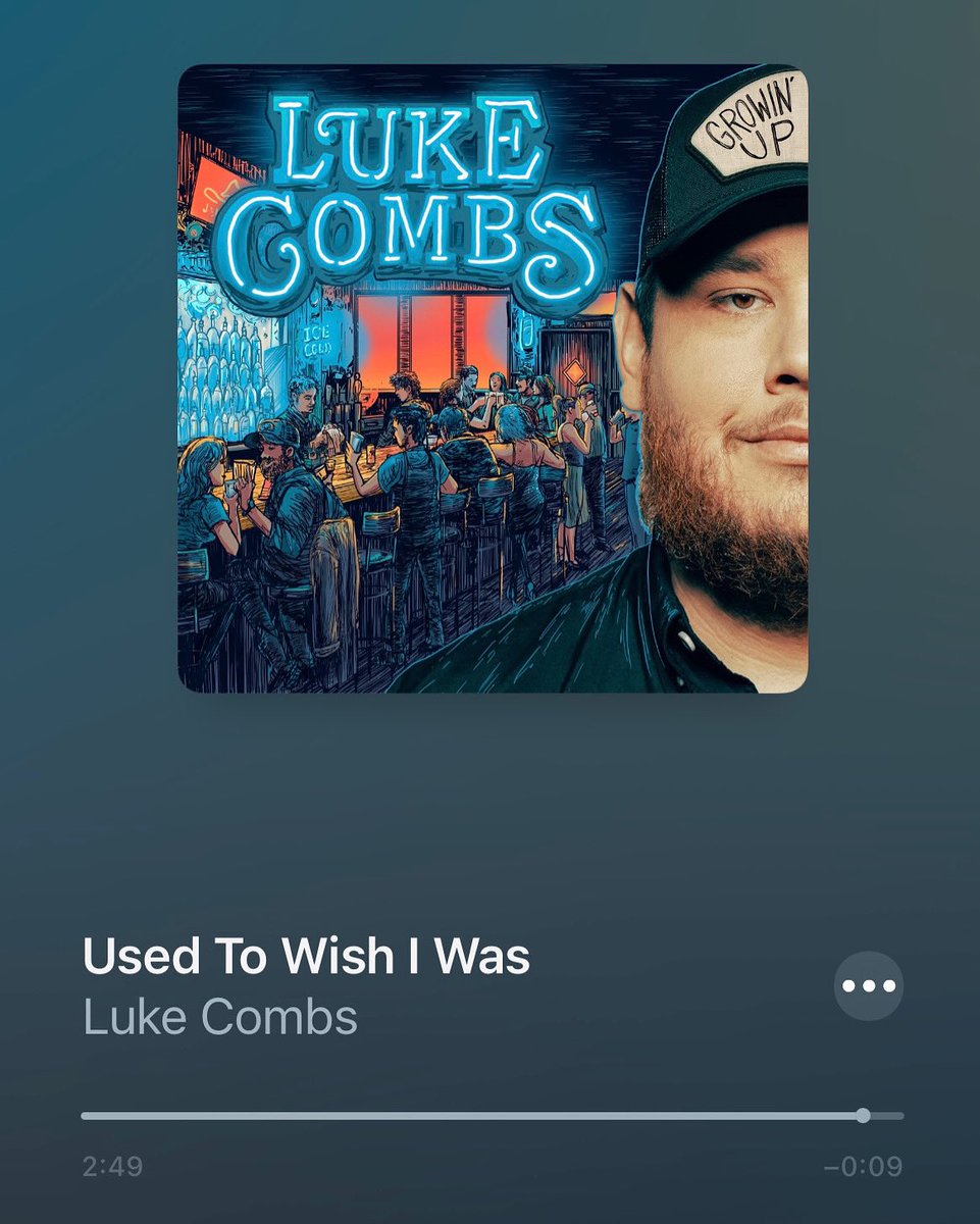 New music Friday. So thankful to have a song on the new Luke Combs album “Growin’ Up” - out today. I wrote “Used To Wish I Was” with my old buddy @jsandthegrove and @lukecombs Luke sang the 🔥 out of it! (No surprise there). Thankful!