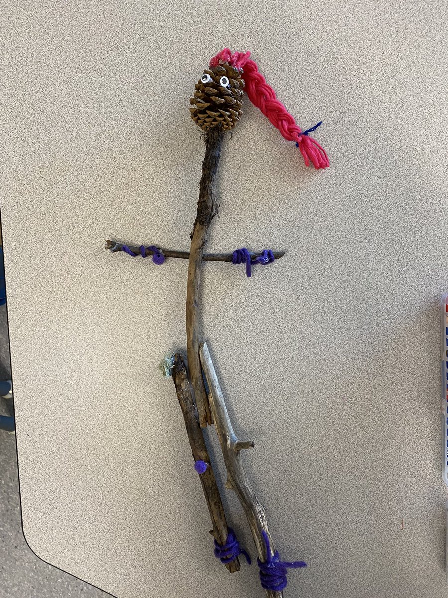 claregooutside's tweet photo. Walnut Park Kindies went on a hike to Riverside Park yesterday. We discovered Foxy in his den, checked out the Grade 6 &amp; 7 shelters, and collected sticks. Today we read “Not a Stick” and then made stick creatures. @sd54BV @takemeoutside @HCTF_Education @NatureKidsBC @LyndaHenney https://t.co/lCDrqD6jLE
