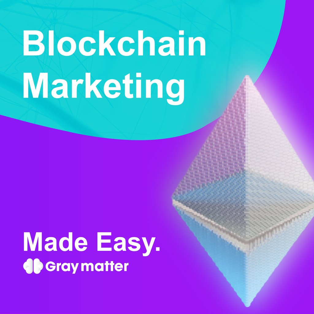 Gray Matter makes Blockchain Marketing easy.
⁠
Got questions? Get in touch with us through our link in bio.⁠
⁠