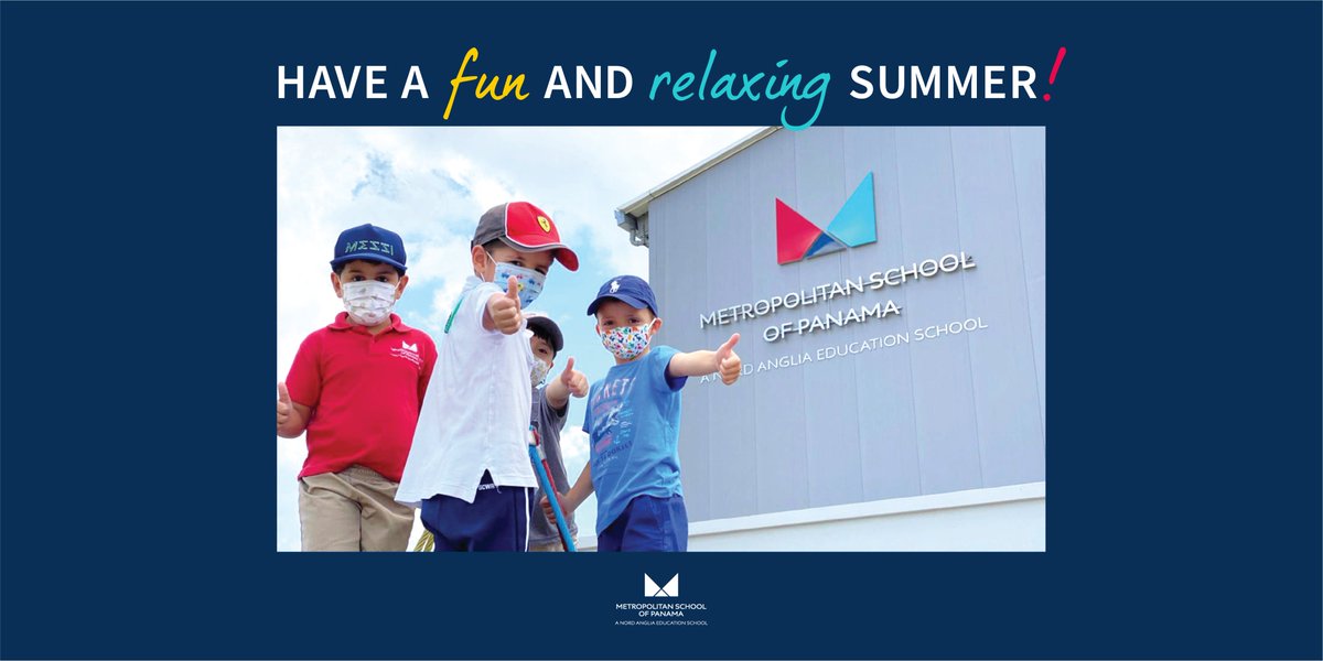 METSchoolPanama's tweet photo. After an incredible school year, we hope that all our #METcommunity enjoys the break. We can't wait to welcome you back in August! ✨

To  families moving on to new destinations we wish you the very best &amp; remember that you will always be part of our #METFamily! 💙 https://t.co/dSiQ5Uu56r