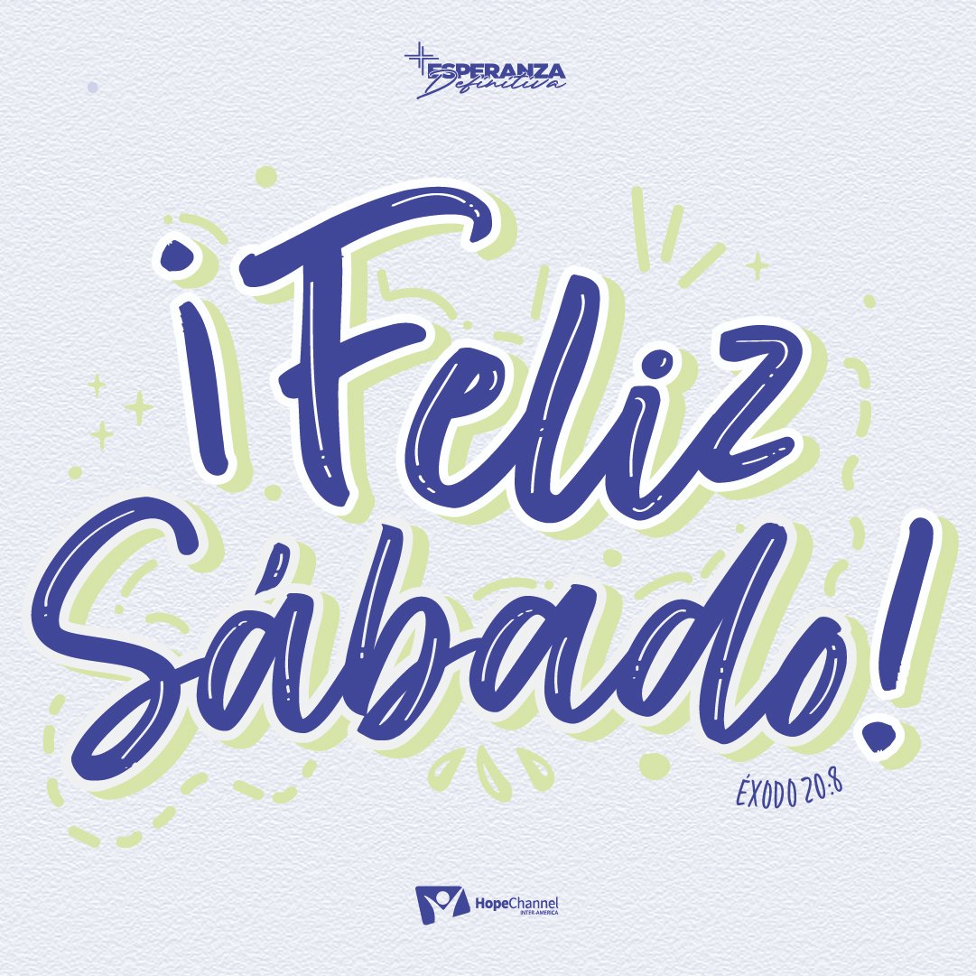 ¡Un día diferente! Renuévate y vive la esperanza #FelizSábado #EsperanzaDefinitiva