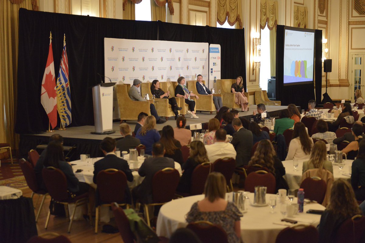 tinalovgreen's tweet photo. An absolute privilege to be part of @boardoftradeβs #EDIConference today. Thank you to @raghwagopal @candiceloring, Deana Morton, and Jesse Unke for your thoughtful and honest insights into how we can embrace & sustain allyship. #GVBOT https://t.co/7wyVl8OM8i
