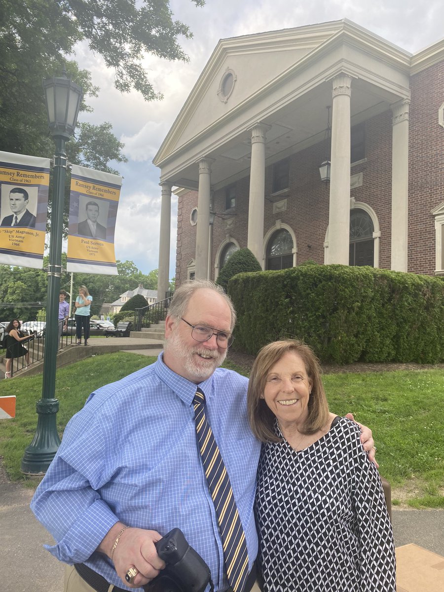 S_Rod_RHS's tweet photo. Congratulations Mr. Tireman and Mrs.Beslow! 🎊 Ramsey will miss you! 💙💛💙💛💙💛 https://t.co/dgJucgbgUd