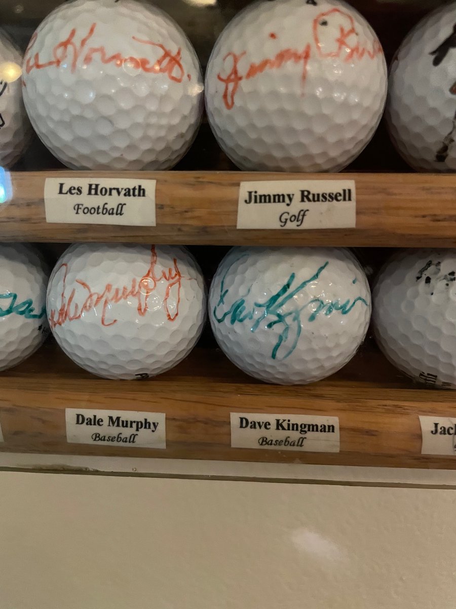 MrRJPatterson's tweet photo. When you finish a round @McCallGolfClub and you find a ball signed by your childhood hero @DaleMurphy3 #Braves #BravesCountry https://t.co/HSLCvmQUJj