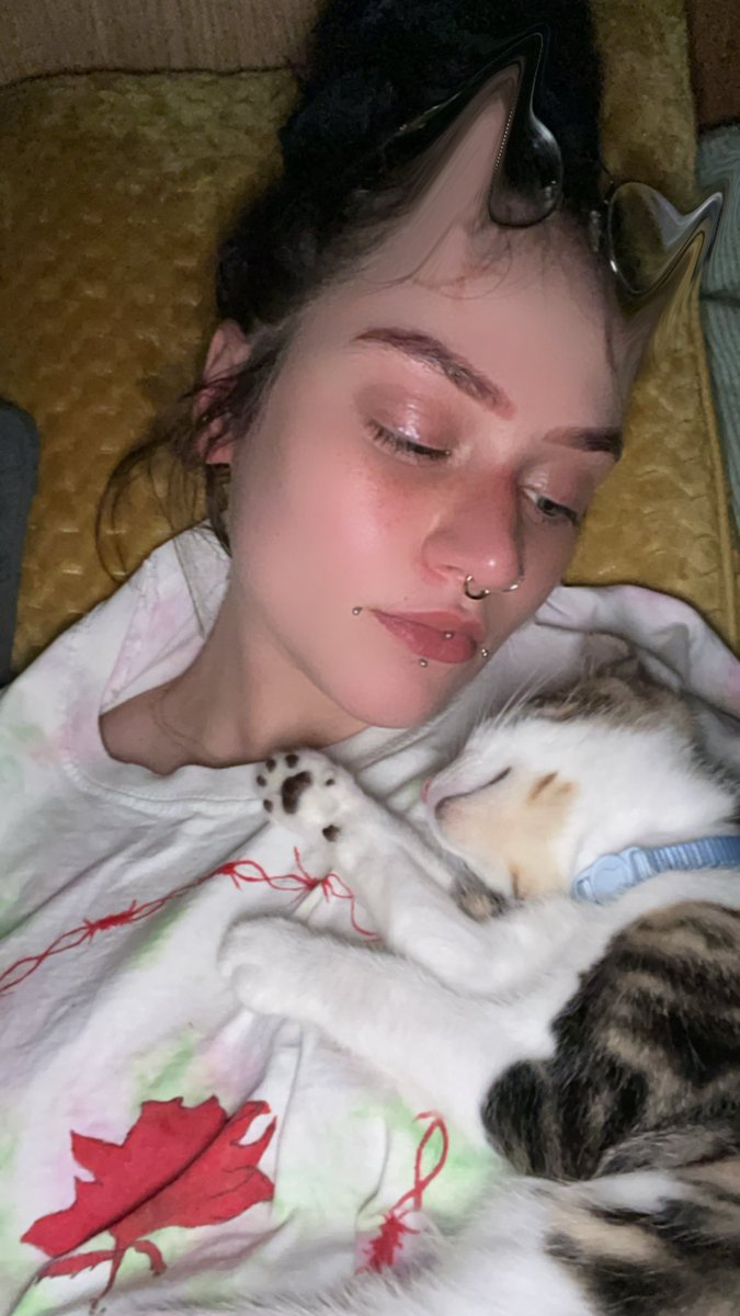 Burger and Max are asleep and I’m listening to the last <a href="/billieeilish/">billie eilish</a> song at the Glastonbury just now <3