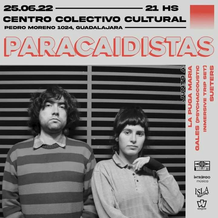 ludikagdl's tweet photo. Desde Chile 🇨🇱 llega @paracas666 este sábado a #CentroColectivoCultural
Gran combo junto a @galesband #LaPugaMaria y el estreno de #Sueters
Asistan al evento presentado por @elbrillante_ e #IslaProds a partir de las 9 PM
Boletos por @wegowmx https://t.co/8MeWCcmOEe