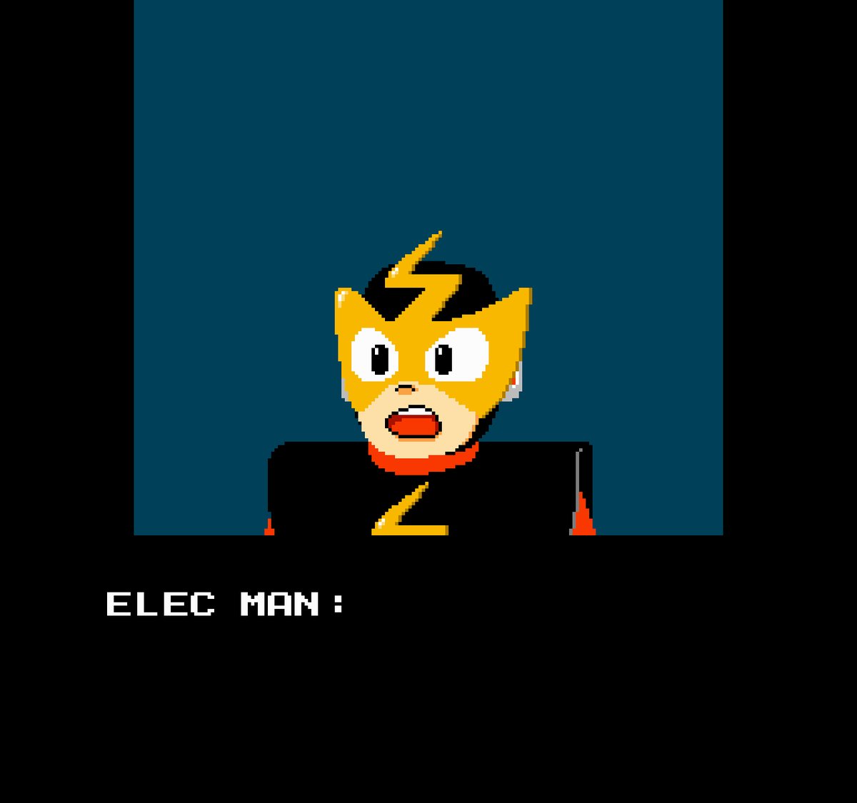 mrlindeed's tweet photo. I think Elec Man is trying to say something. I wonder what it is. 🤔
Full video : https://t.co/mbgolmp2t3
#pacifistman #pixelart #pixelartwork #MegaMan #NES https://t.co/rLYpBPCYji