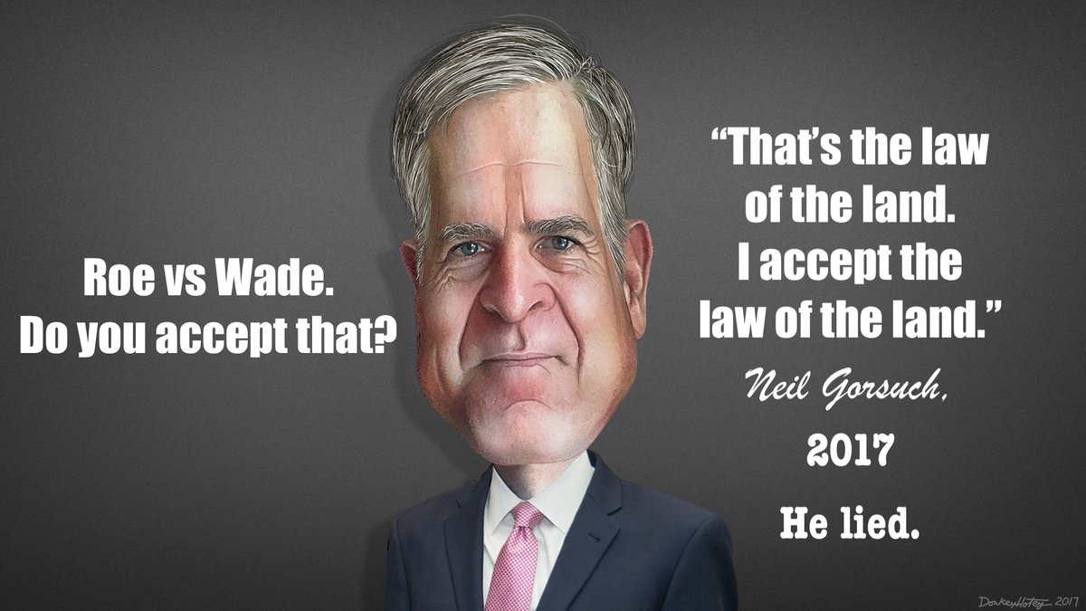 EandPCartoons's tweet image. He lied. They all lied. #GorsuchLied  #KavanaughLied  #BarrettLiedUnderOath