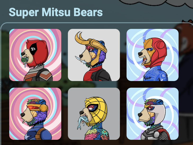 <a href="/MitsuBears/">Mitsu Bears 🍯🐻</a> 
✅Mutation is live
✅Art is 🔥
✅Community and Devs are solid
✅When Moon 🌑