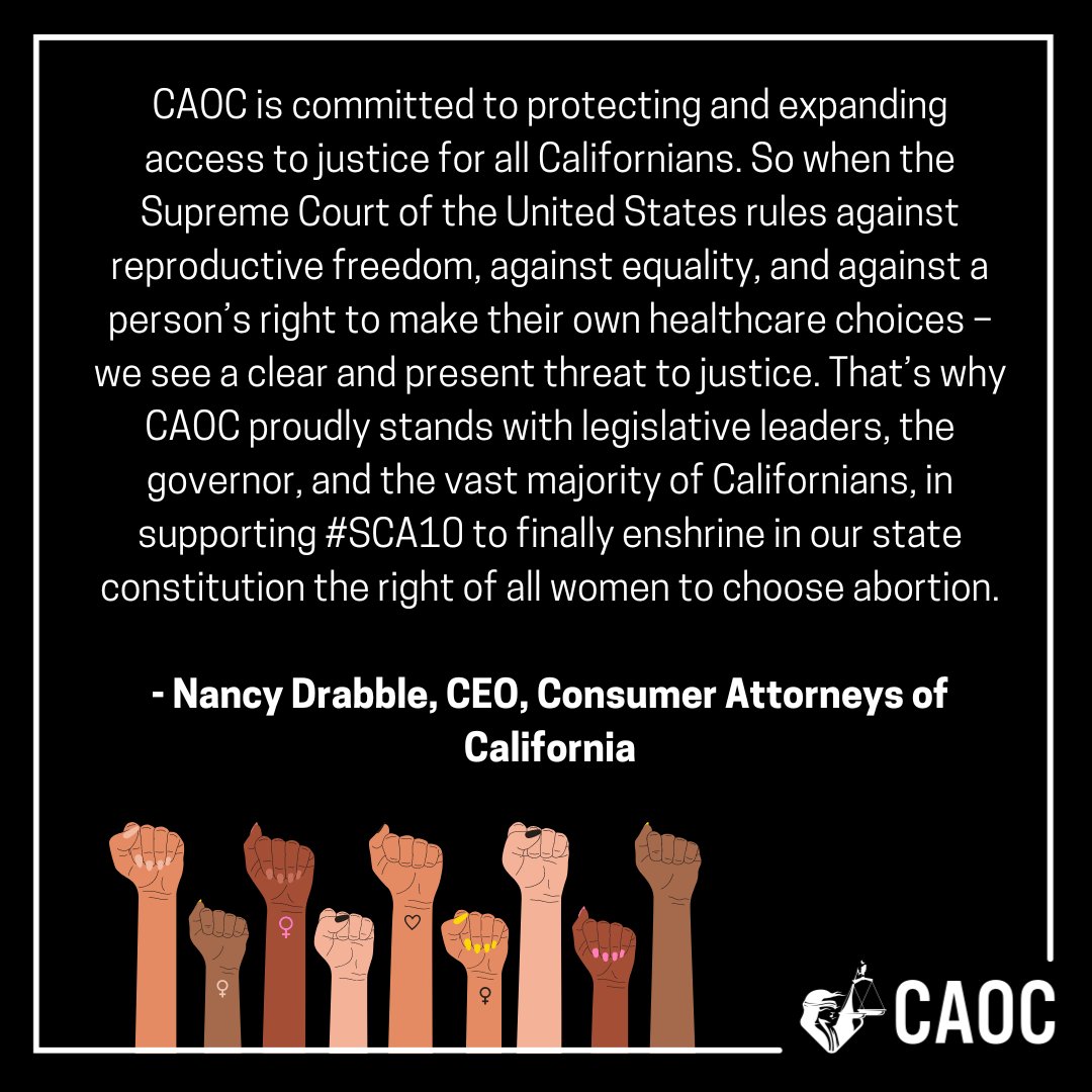 Consumer Attorneys of California tweet media