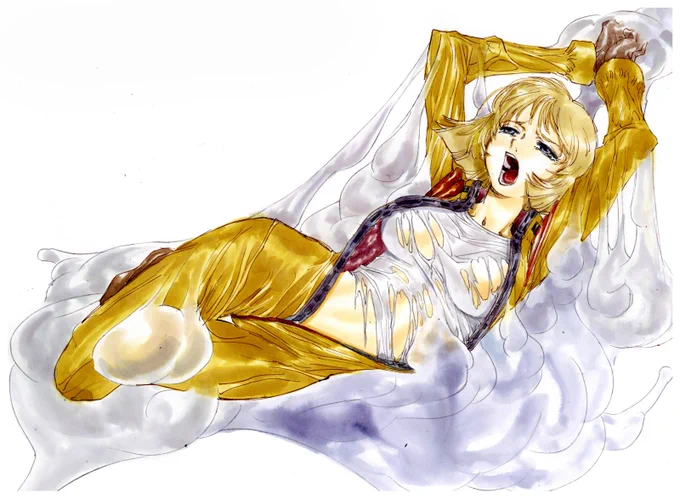 しまった。描き上げたリクエスト絵をスキャンする前に寝てしまった。ジオン餅の木の皮で職人が丁寧につくったトリモチは、肌を傷つけることなく衣服のみを溶かすという。よくある話ですね。 