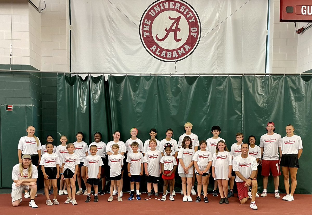 UACoachHusack's tweet photo. What a fantastic final week of camp @AlabamaMTN. RTR to our TTown 10s community who sent boys & girls to campus and our All โญ๏ธ staff. Now it's time for rest, recovery and recruiting. #ProgressWithTheProcess #ThatsBama https://t.co/jx4tXTJhb0