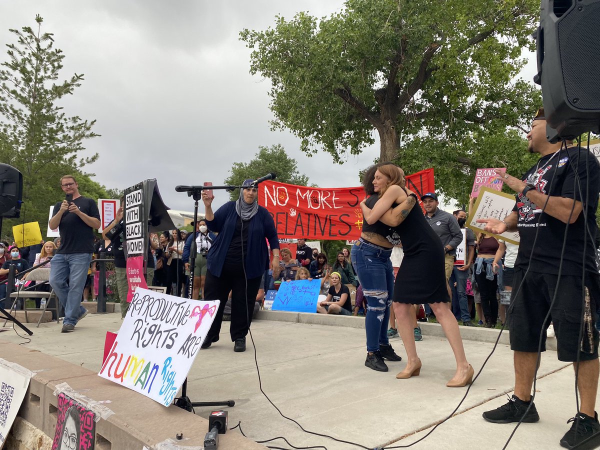 MelanieforNM's tweet photo. Our bodies. Our choice. Thank you to everyone who showed up to fight for reproductive rights! It’s time to get loud. Get organized. And get out the vote! ✊ https://t.co/mFQZwO7624