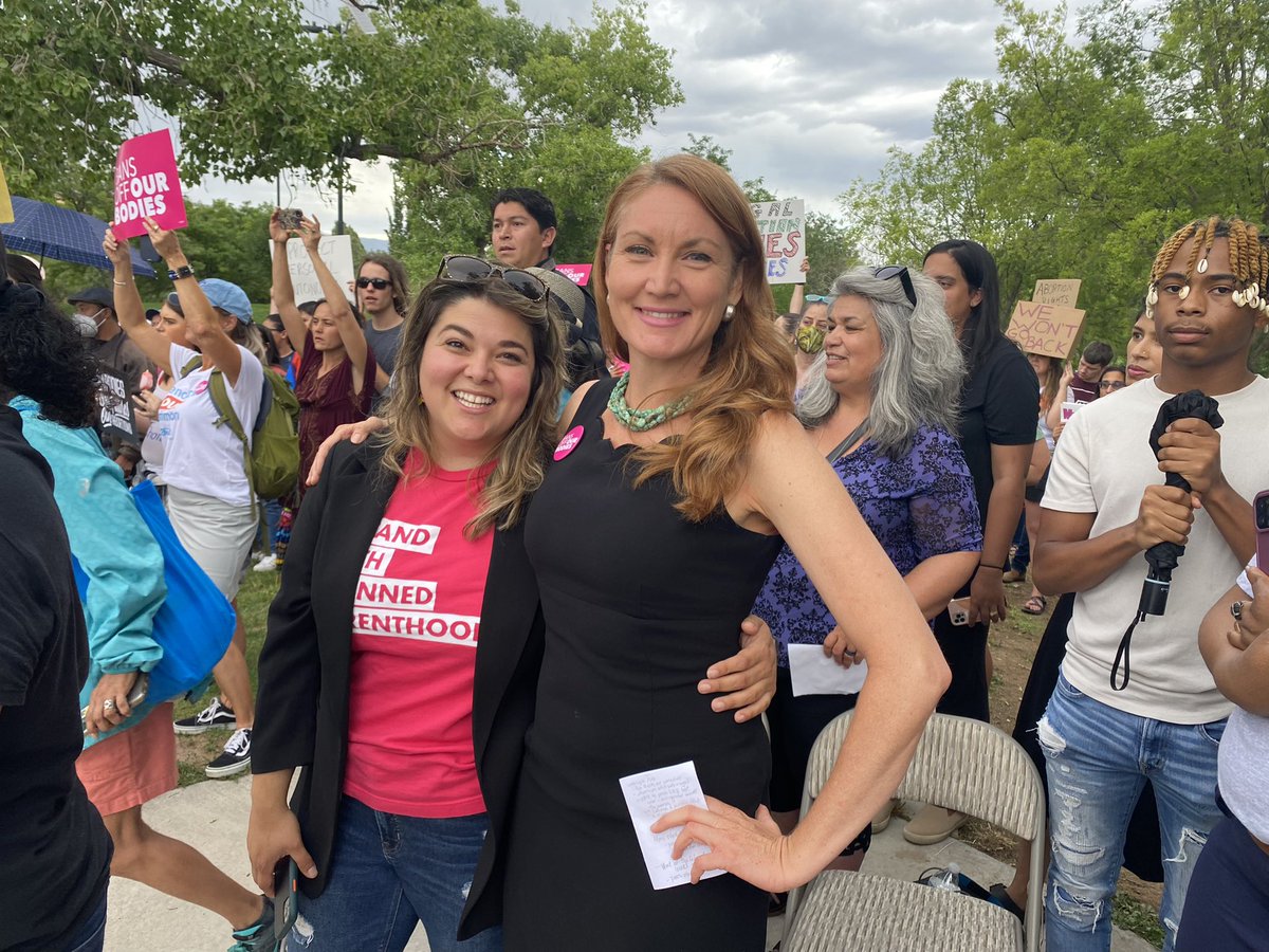 MelanieforNM's tweet photo. Our bodies. Our choice. Thank you to everyone who showed up to fight for reproductive rights! It’s time to get loud. Get organized. And get out the vote! ✊ https://t.co/mFQZwO7624