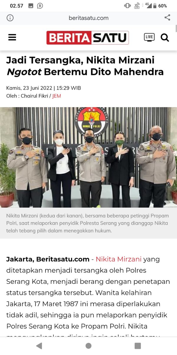 angkoro111's tweet photo. sudah diputuskan ternyata , Kejaksaan sudah terima surat penetapan tersangka Nikita Mirzani #NikitaTersangka https://t.co/KuOWCR2aFd