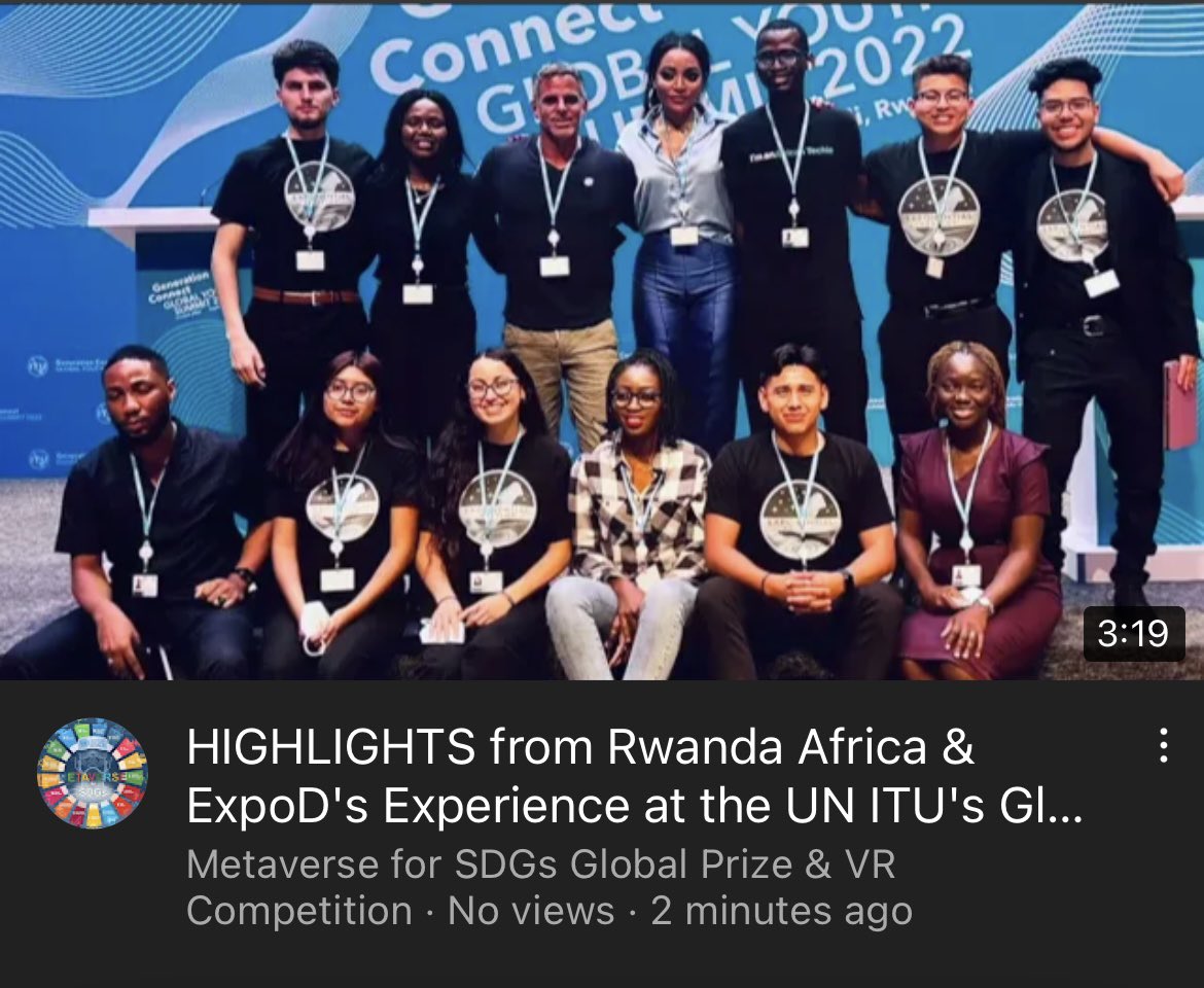 youtu.be/FxNiJ77ky5c         Check out our highlights from Generation Connect Global Youth Summit by the <a href="/ITU/">Int’l Telecommunication Union</a> #generationconnect #youth