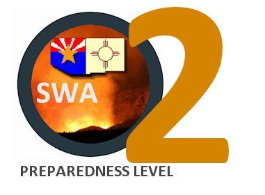 SWCC ... effective today (6/24/2022) @ 1800, the Southwest Area Preparedness Level is at 2 (PL-2).