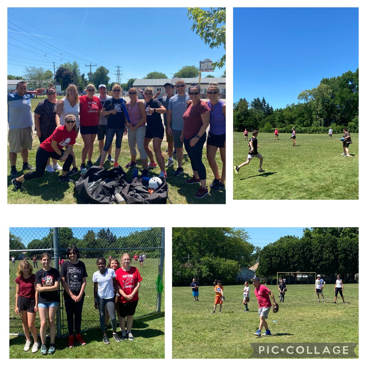 So much fun - Grade 7s vs Teachers baseball game today <a href="/VLS_School/">Victor Lauriston Public School</a>
