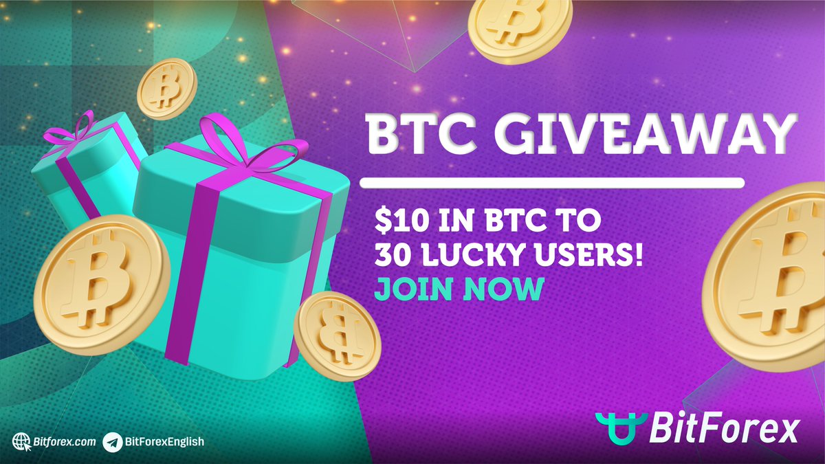 bitforexcom's tweet photo. 🎉The S3 Trading Competition is starting very soon, and to celebrate that we are giving away $10 in BTC to 30 lucky users! 

🤑To join complete the tasks on the Gleam Contest: https://t.co/hbEN57l4zc

#bitforex
#BTC #ETH #XRP #cryptotrading #Giveaway https://t.co/zXPwlyqwx4