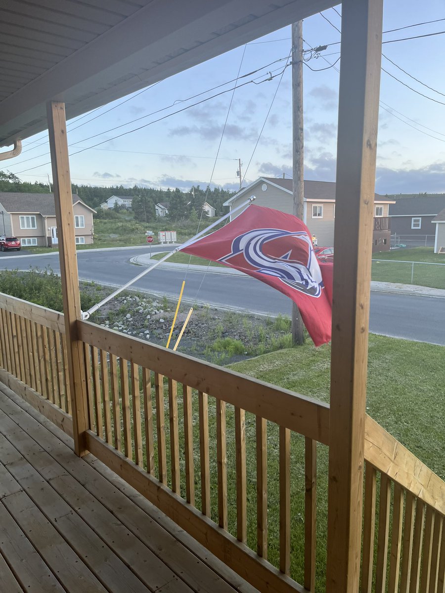 poleary19's tweet photo. @Avalanche This time last week; Denver, Colorado. Tonight; Carbonear, Newfoundland! #WeWantCup 21 years in the making #GoAvsGo https://t.co/qx2ZlMNeio