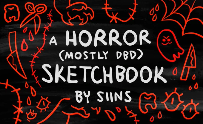 hi i made a 45 page pdf that collects all the fanart ive done for dbd and adjacent horror media! :^)
traditional and digital art +process images for a bunch of stuff! features a re-edit of a sketchbook no longer available elsewhere.
&gt;https://t.co/D0qJhf1iaH 