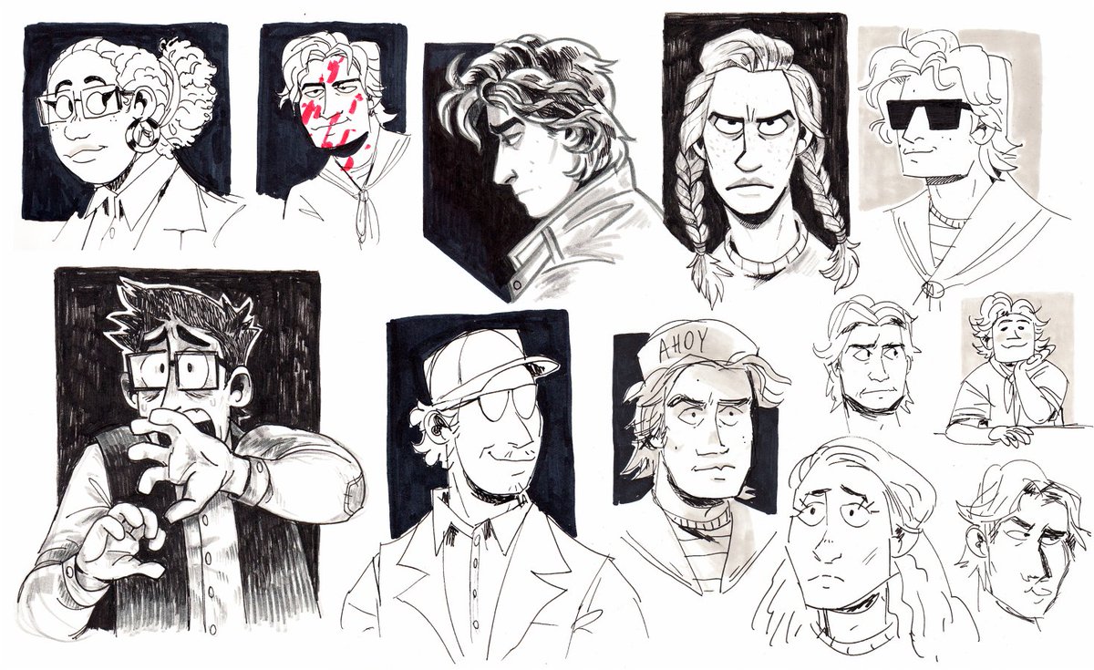 hi i made a 45 page pdf that collects all the fanart ive done for dbd and adjacent horror media! :^)
traditional and digital art +process images for a bunch of stuff! features a re-edit of a sketchbook no longer available elsewhere.
>https://t.co/D0qJhf1iaH 