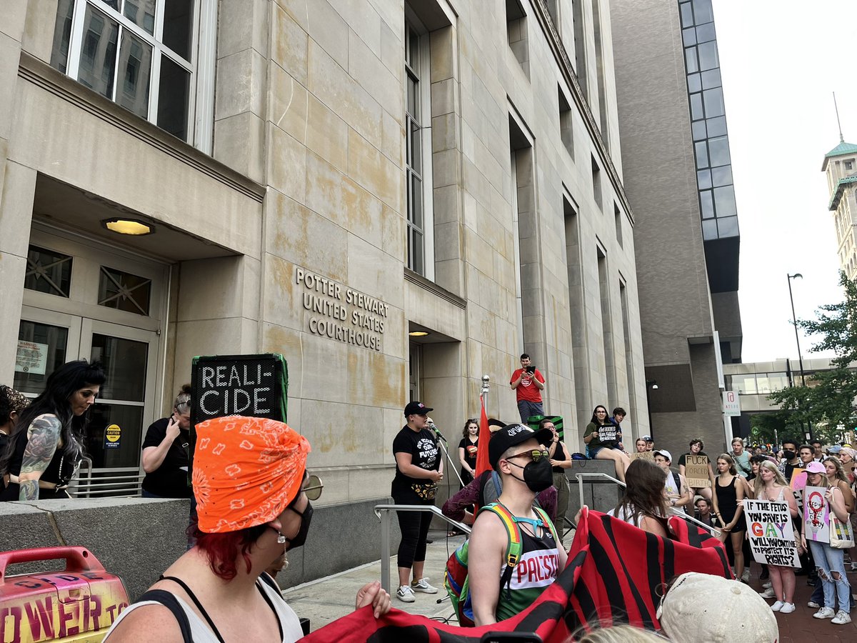 BrookEndale's tweet photo. Speaker with Planned Parenthood: “I’m scared, exhausted, and sick to my stomach with grief and anger. If you need an abortion, just know you are deeply loved and we will fight for your rights.” https://t.co/M82gtNysSi