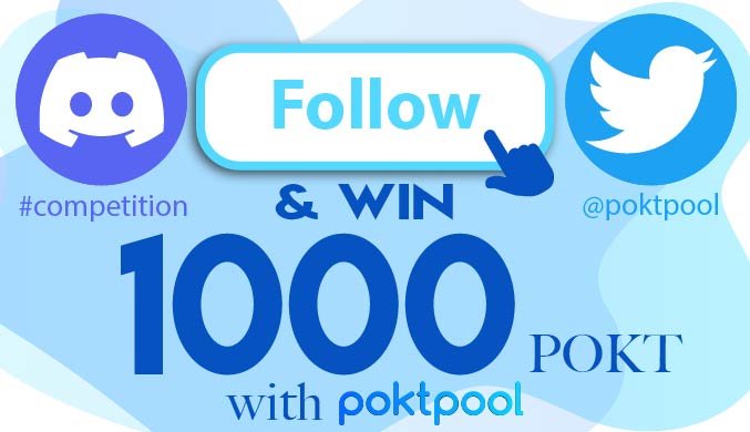 poktpool's tweet photo. There's still time to win 1000 $POKT!

Retweet this tweet and screenshot it to the #competitions channel on the poktpool Discord by Saturday afternoon to have a chance to win! 🥳 https://t.co/8TWaLdQQdf