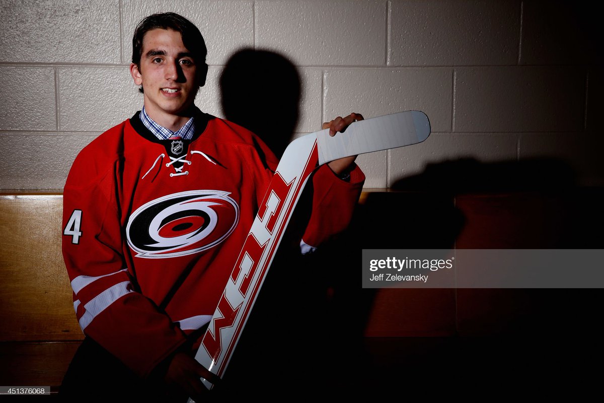 2014: Alex Nedeljkovic selected by Carolina Hurricanes in second round (37th overall) of National Hockey League entry draft. https://t.co/QxGQOkF3Li https://t.co/HSMO3IcKTo