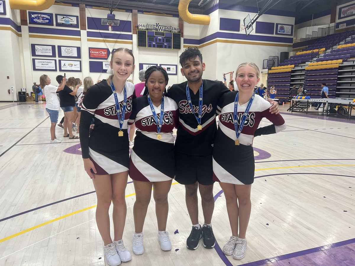 SCMustangsCheer's tweet photo. ✨ successful camp starter pack 👉🏼 

🫶Runner Up Gameday performance 
🫶4 All American Team Members 
🫶2 Pin 📌it forward recipients 
🫶2 Superior performance ribbons 🎭 
🫶Consecutive spirit award winners🥇 

#SCCheer #SuccesfulCampWeek #Stangs #Mustangs https://t.co/Uyk8bIjs5e