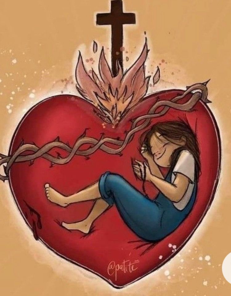 PGuillermoSerra's tweet photo. Estar dentro del corazón de Jesús no te evita las dificultades, pero si te hace verlas con los ojos de Jesús. Vive dentro y encontrarás la paz. https://t.co/2KCRATAvT6