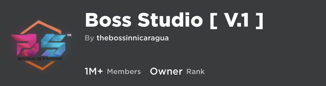 Boss Studio (@Boss_StudioRBLX) / X