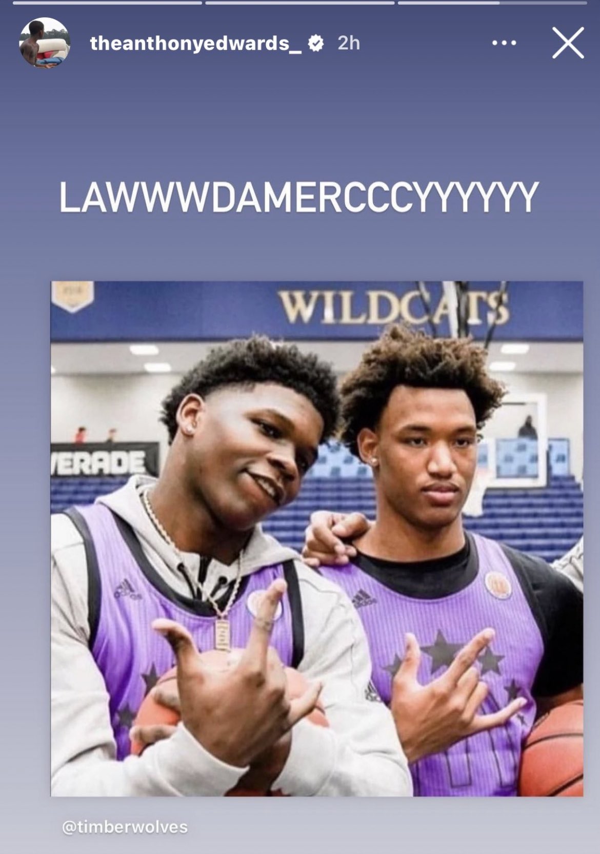 b. on Twitter "RT TheDailyWolves Edwards and new Wolves draft pick